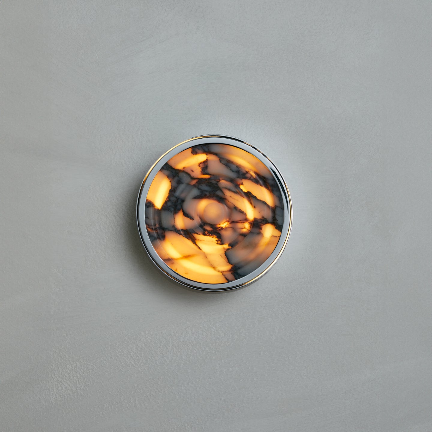 Ciclo wall sconce in calacatta viola — Studio Baldo