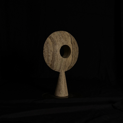 Pygg Travertine Marble Sculpture