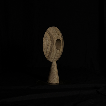 Pygg Travertine Marble Sculpture