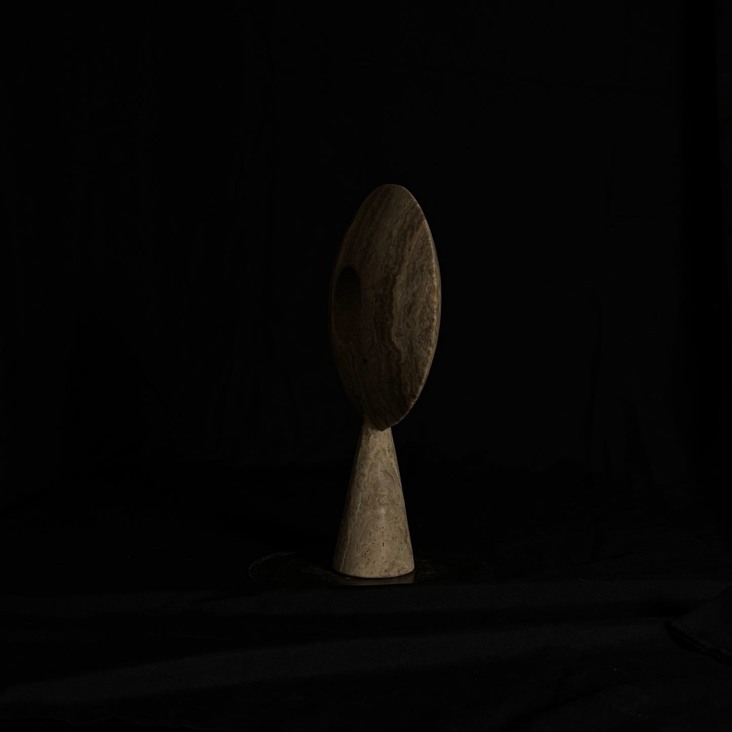 Pygg Travertine Marble Sculpture
