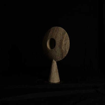 Pygg Travertine Marble Sculpture