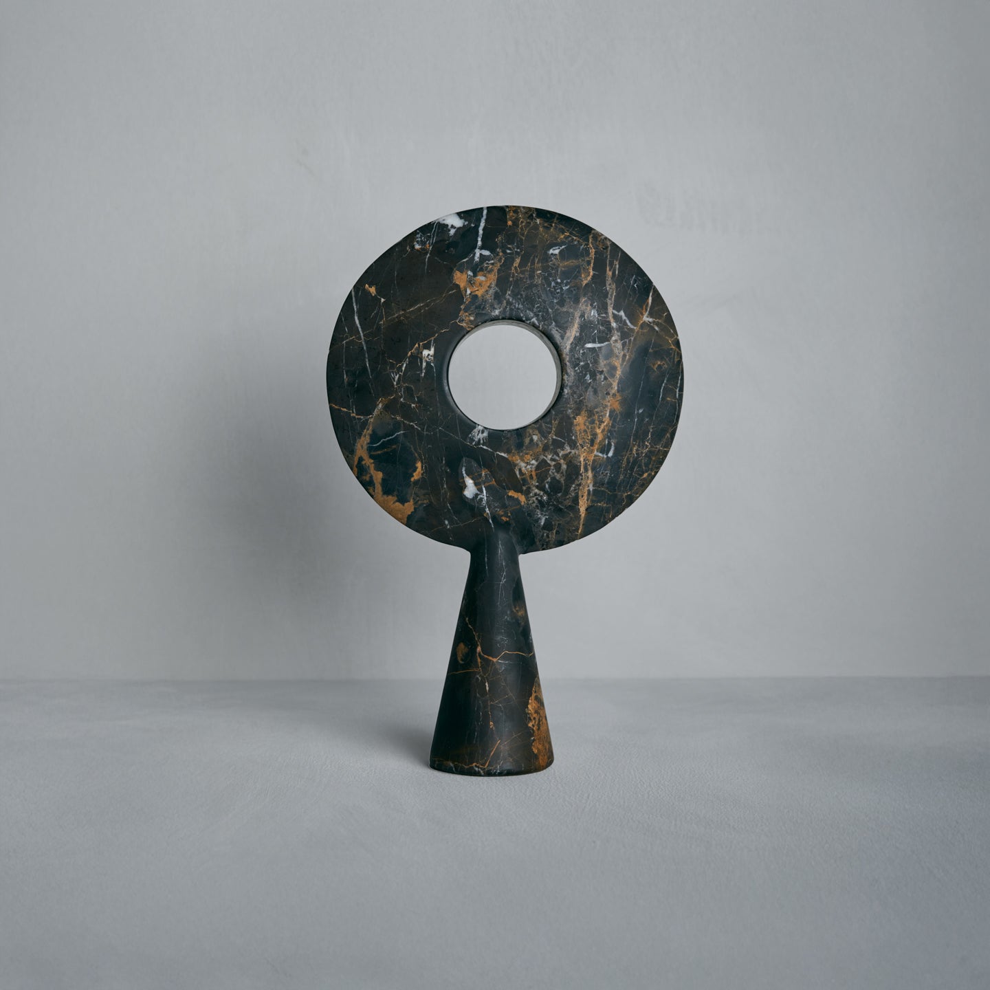 Pygg Portoro Marble Sculpture