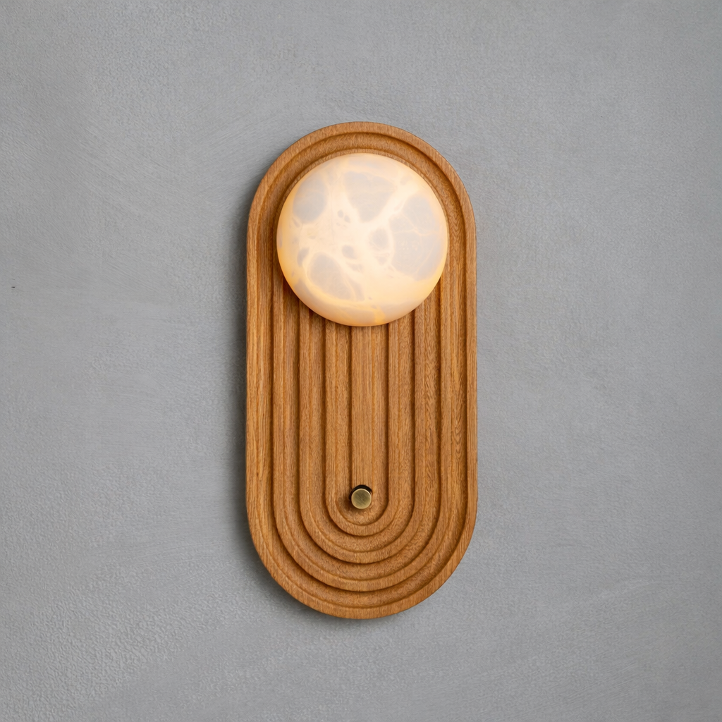 Sierra wall sconce in oak wood — Studio Baldo