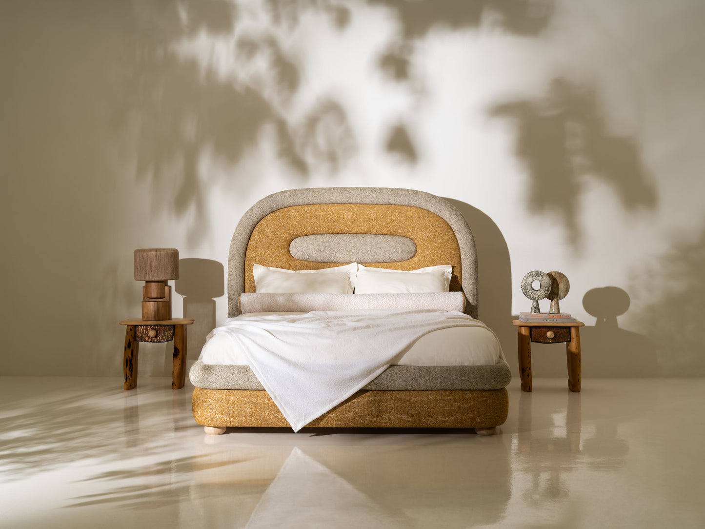 Pygg Travertine Marble Sculpture