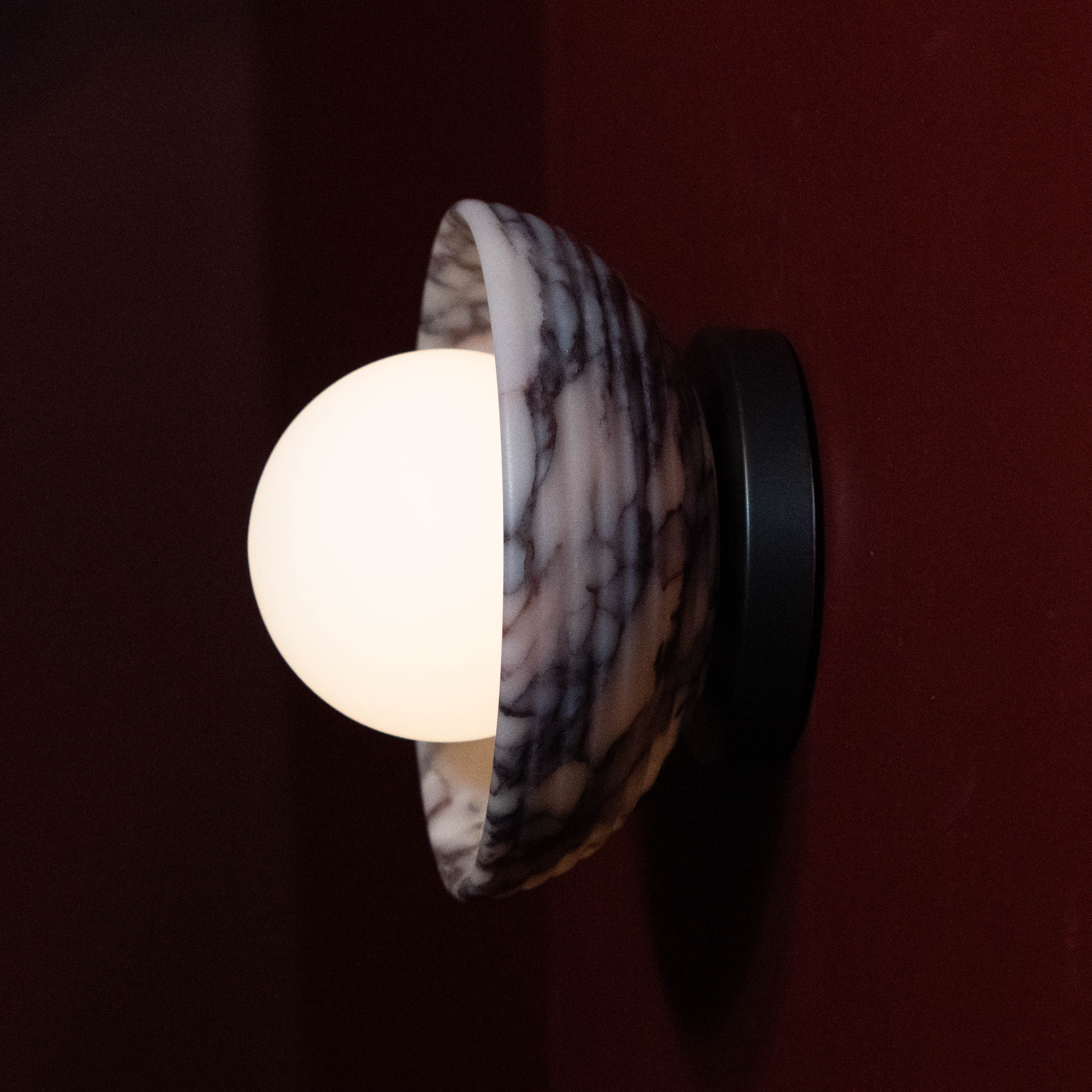 Bolo Wall Sconce, angled view, Studio Baldo
