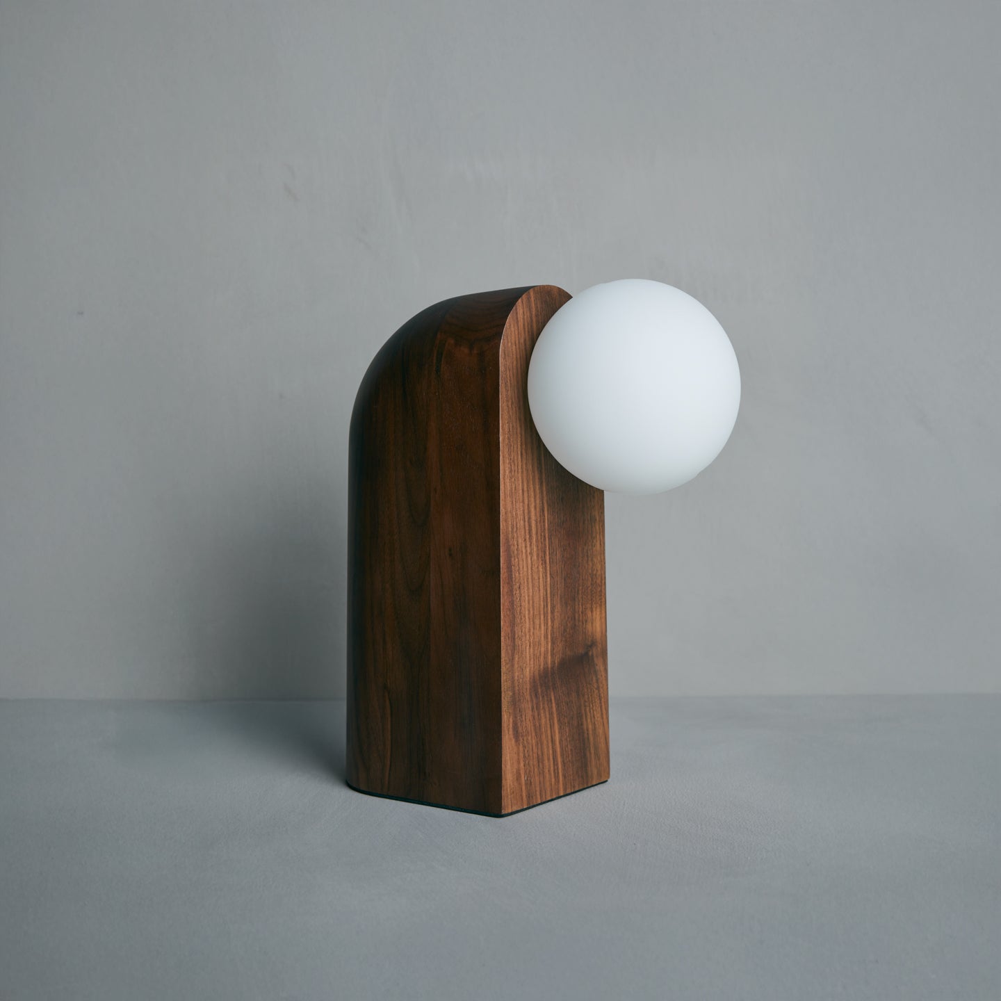 Nono Table Lamp in walnut, Studio Baldo